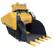 Alligator style crushing bucket